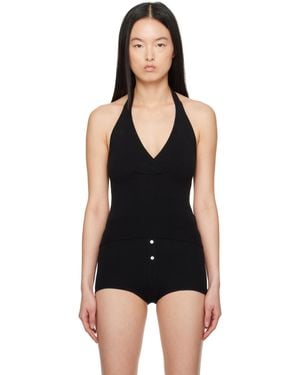 Frankie's Bikinis Haut Dylan Noir À Corsage Bain De Soleil