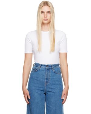 TOTEME ホワイト Classic Tシャツ - ブルー