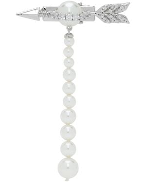 ShuShu/Tong Yvmin Edition Pearl Fringed Arrow Hair Clip - White