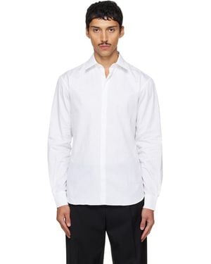 Ferragamo Monogram Sport Shirt - White