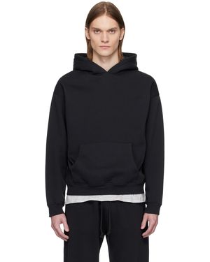 Skims ブラック フリース ラウンジ リラックス フーディ