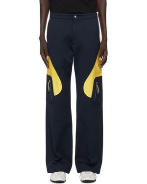 CASABLANCA Jacquard Nylon Cargo Trousers - Blue