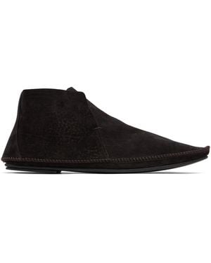 The Row Tyler Desert Boots - Black