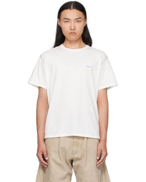 KHOKI ホワイト プリントTシャツ