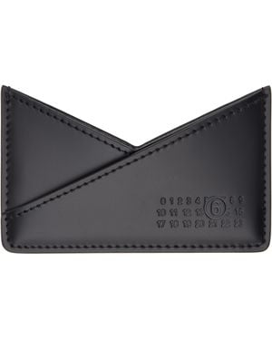 人気!MM6 MAISON MARGIELAブラックカーフスキンパスポートケース MM6 Maison Margiela ブラック カーフスキン パスポートケース