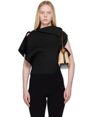Jacquemus La Croisière 'The Trapèze Knit' Top - Black