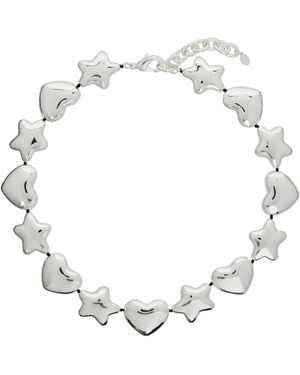 Sandy Liang Beans Necklace - Metallic
