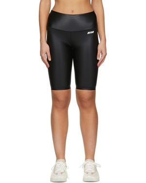 MSGM Black Nylon Sport Shorts