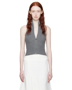 Fax Copy Express Open Back Vest - Black