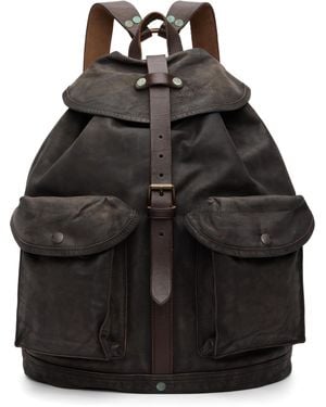 RRL Leather Rucksack - Black