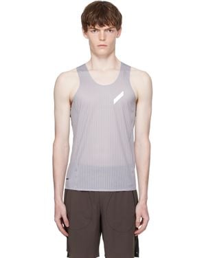 Soar Running Lightweight Space3D Race Tank Top - Grey