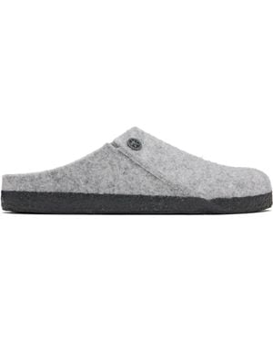 Birkenstock グレー Zermatt ナロー スリッパ - ブラック