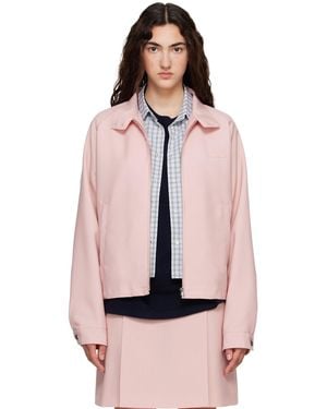 Miu Miu Mohair Blouson Jacket - Pink