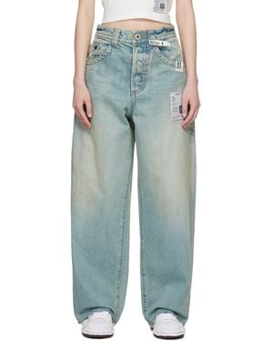 Maison Mihara Yasuhiro Amateur Sewn Like Wide Jeans - Blue