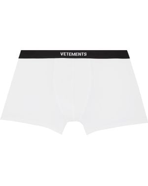 Vetements Logo Boxer Briefs - Black