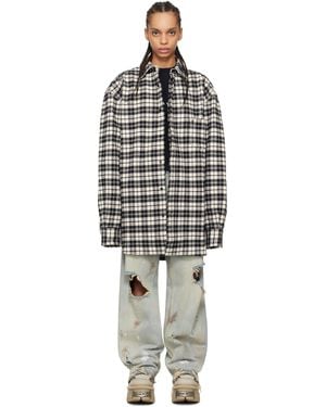 Vetements Metalized Wrinkled Pyjama Shirt - Black
