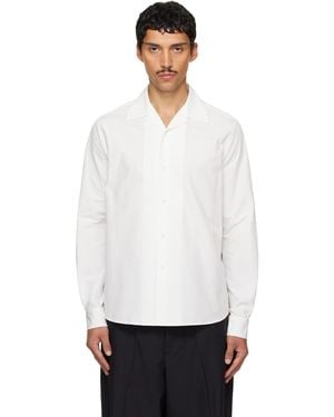 Jil Sander Off- Camp Collar Shirt - White