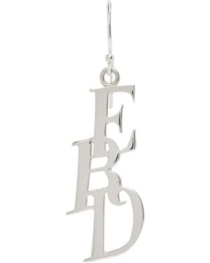 Enfants Riches Deprimes Small Monogram Single Earring - Black