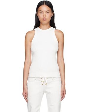 Dion Lee Off-white Organic Cotton Tank Top