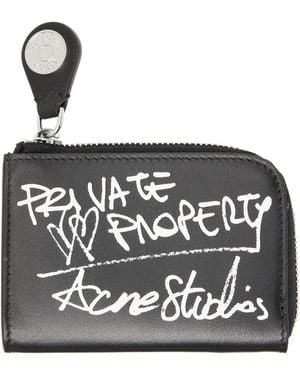 Acne Studios Compact Zip Wallet - Black