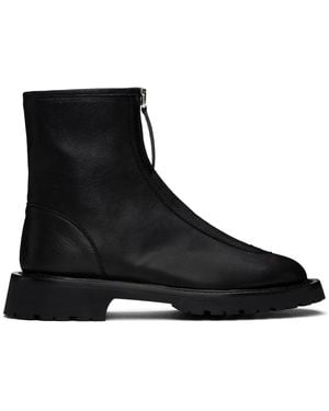 LEGRES Zipped Boots - Black