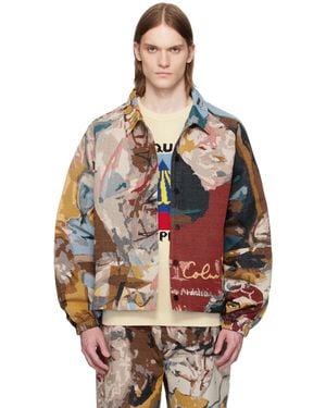 Kidsuper Jacquard Paintings Coach Jacket - Multicolour