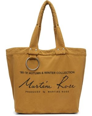 Martine Rose Tan Bondage Tote - Brown