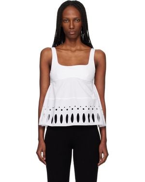 Rabanne Square Neck Tank Top - Black