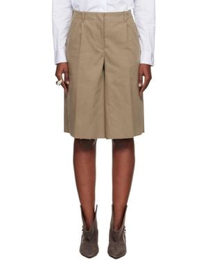 Our Legacy Khaki Jumbo Shorts - Natural