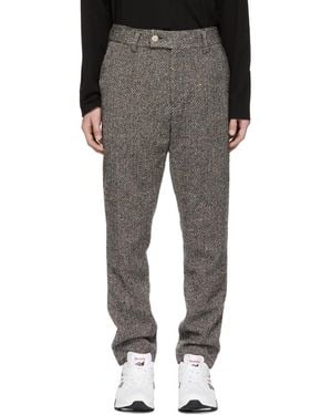 Aimé Leon Dore Grey Wool Tweed Donegal Trousers