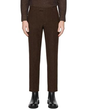 Sunspel Moleskin Regular Fit Trousers - Brown