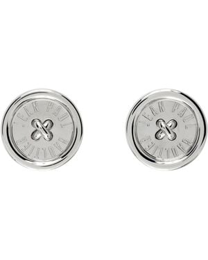 Jean Paul Gaultier 'The Button' Earrings - Black