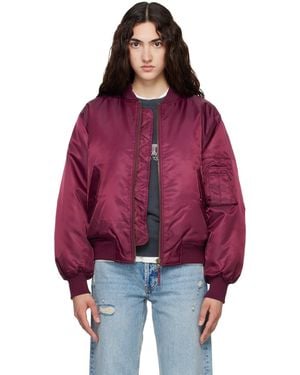 Anine Bing Leon Bomber Jacket - Red