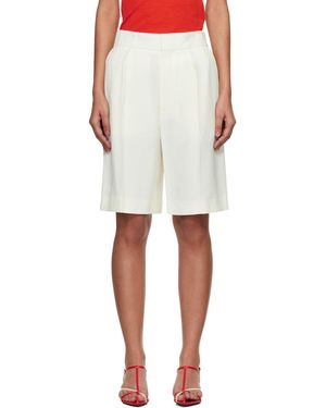 Victoria Beckham Off- Tailored Shorts - White