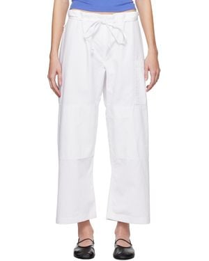 Gil Rodriguez 'The Lou' Lounge Trousers - White