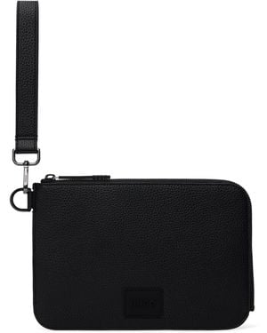 HUGO Grained Faux-Leather Pouch - Black