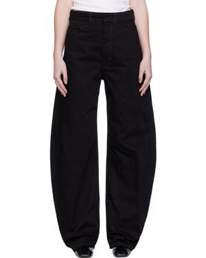 Lemaire High Waisted Curved Jeans - Black