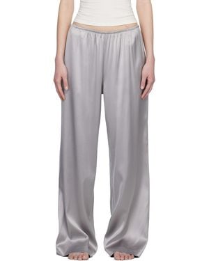 Skims Heavyweight Satin Wide Leg Lounge Trousers - Multicolour