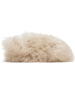 Moncler Snug Shearling Ballerina Flats - Black