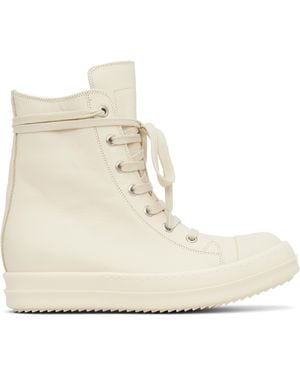 Rick Owens Off- Hollywood High-Top Trainers - White