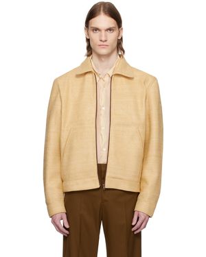 Cmmn Swdn Blouson Shelby En Natté De Style Raphia - Neutre