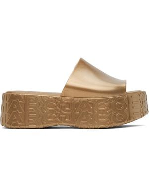 Marc Jacobs Melissaエディション ゴールド Becky サンダル - ブラック