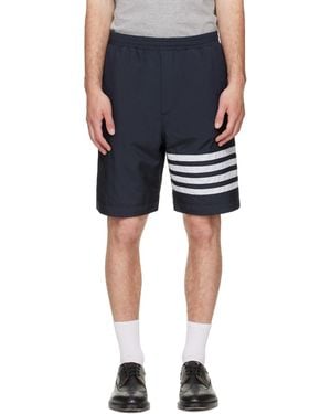 Thom Browne Ripstop 4-Bar Track Shorts - Blue
