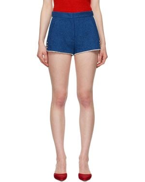 MSGM Cotton Shorts - Blue