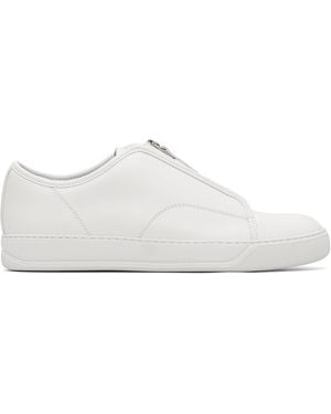 Lanvin Dbb1 Zip Trainers - White