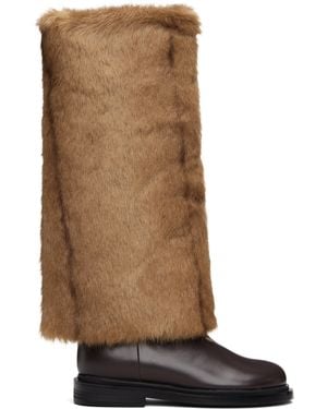 EPINGLER Combi Socks Tall Boots - Brown