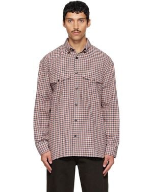 Dries Van Noten Loose Flannel Shirt - Brown