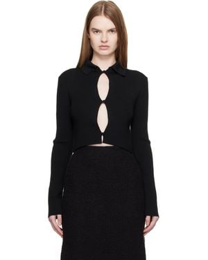 Jil Sander Cropped Cardigan - Black