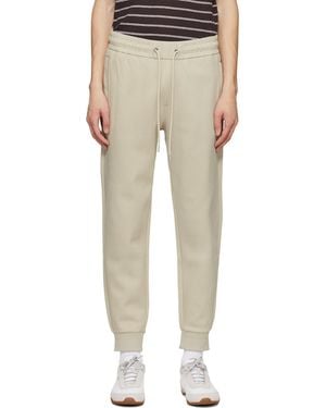 BOSS Stretch-Cotton Cuffed Hems Track Trousers - Multicolour