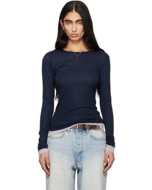 Tonywack Layered Long Sleeve T-Shirt - Blue
